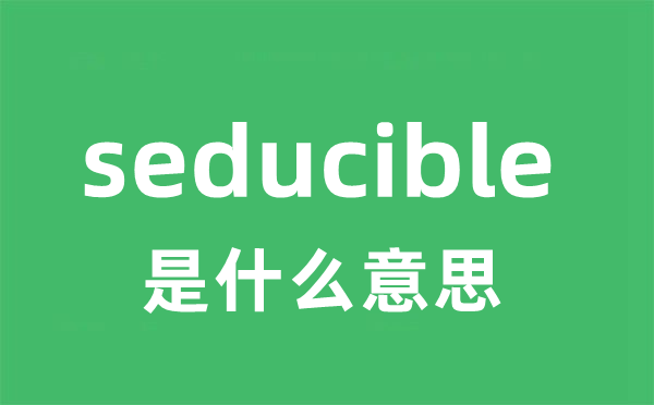 seducible是什么意思