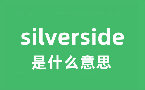 silverside是什么意思