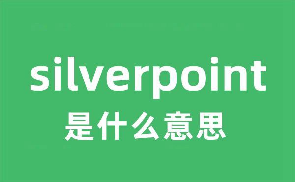 silverpoint是什么意思