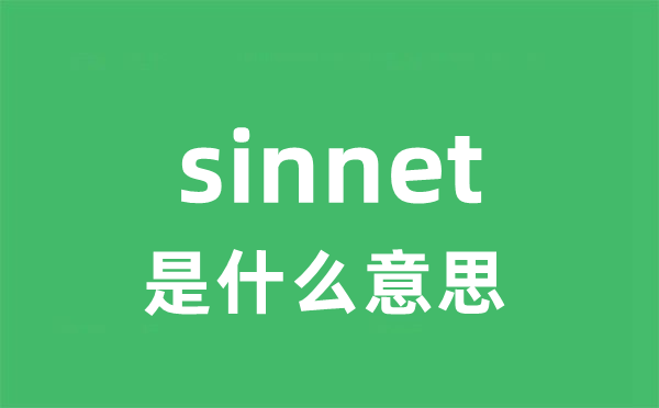 sinnet是什么意思