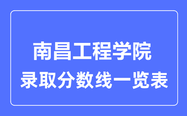 2023年高考多少分能上江西工程学院？附各省录取分数线