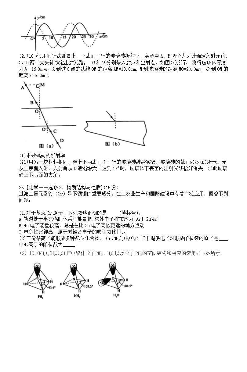 2021年高考理综试卷及答案,理科综合试题答案解析