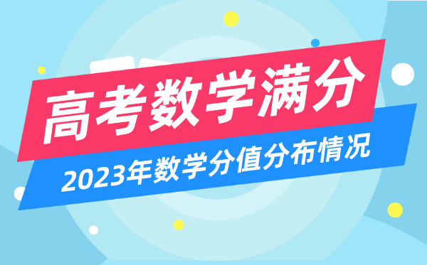 高考数学满分多少分,2023年高考数学分值分布情况一览表