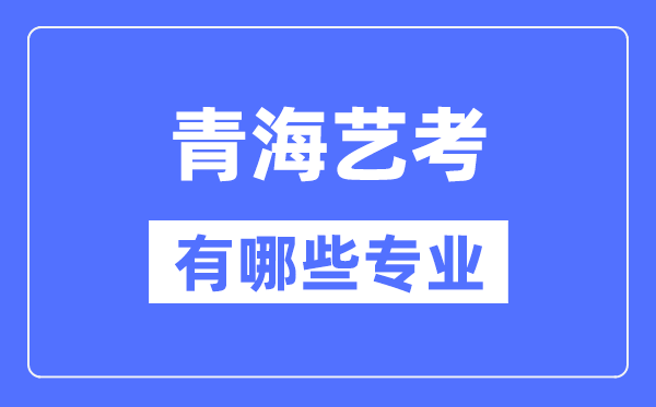 青海艺考有哪些专业,青海艺术统考选什么专业？